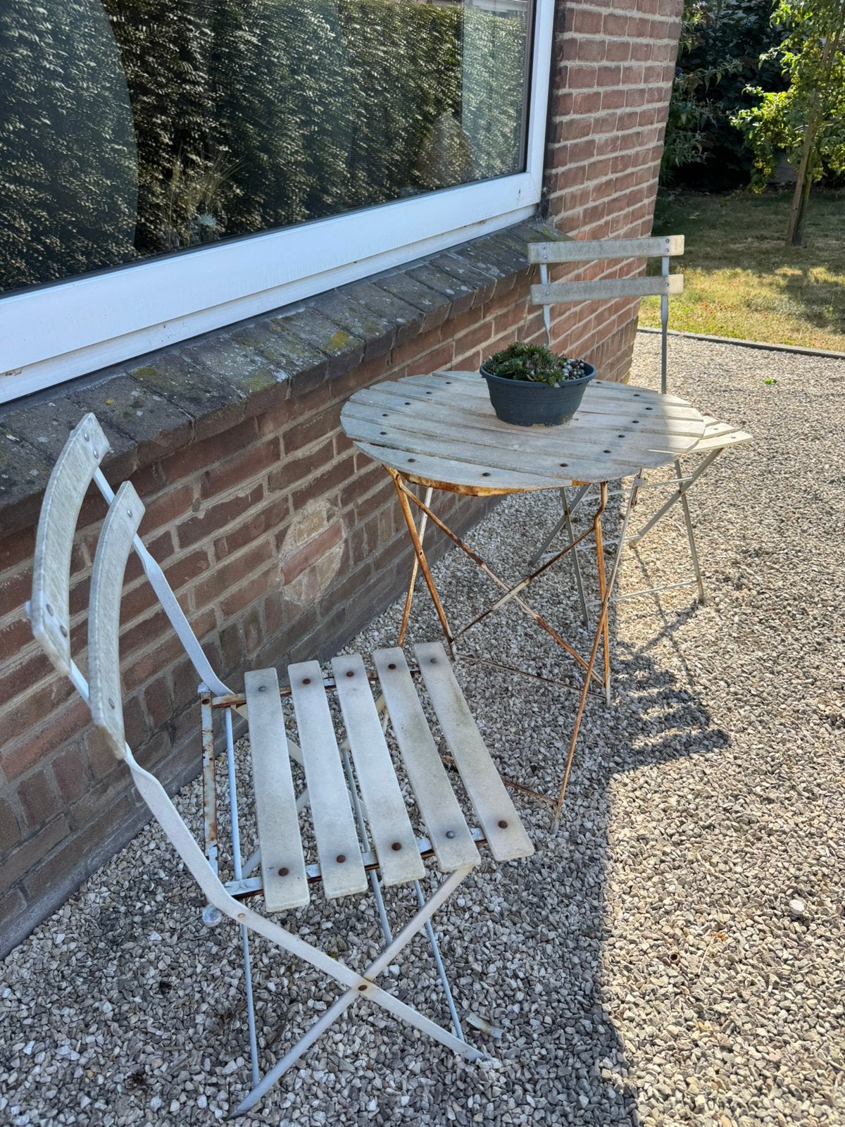 Bistro setje, Ophalen, Gebruikt, Overige materialen, 2 zitplaatsen