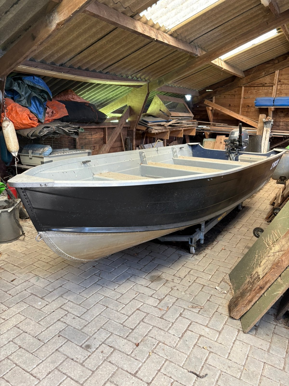 Quicksilver 450 SF met Yamaha 20 pk buitenboordmotor, Ophalen, 10 tot 30 pk, Gebruikt, Viertaktmotor