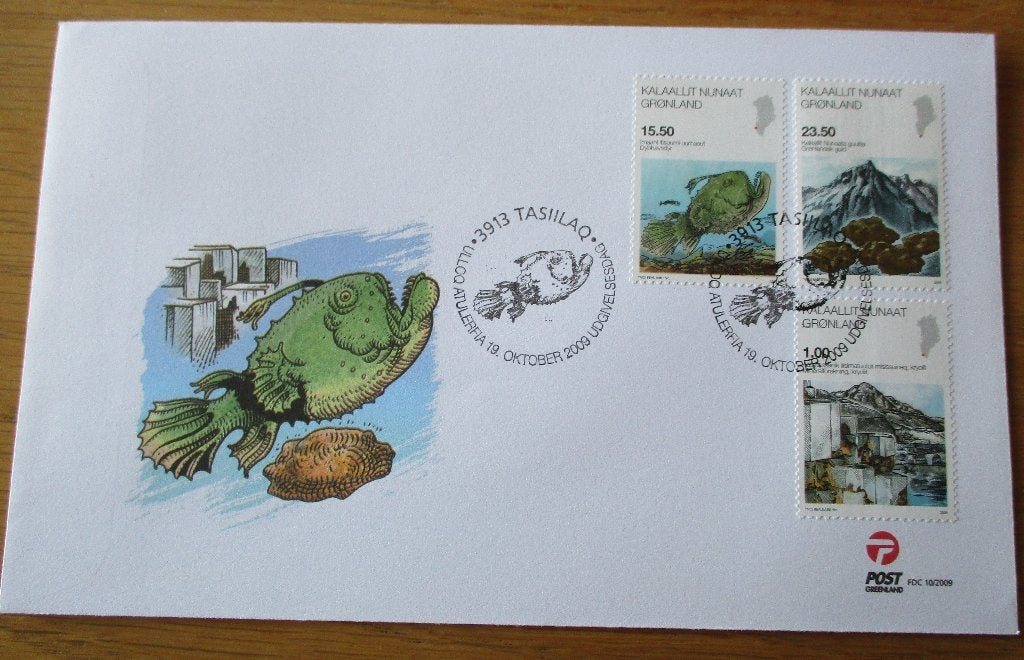 Groenland, FDC serie Wetenschap, 2009, Postzegels en Munten, Ophalen of Verzenden, Denemarken, Gestempeld