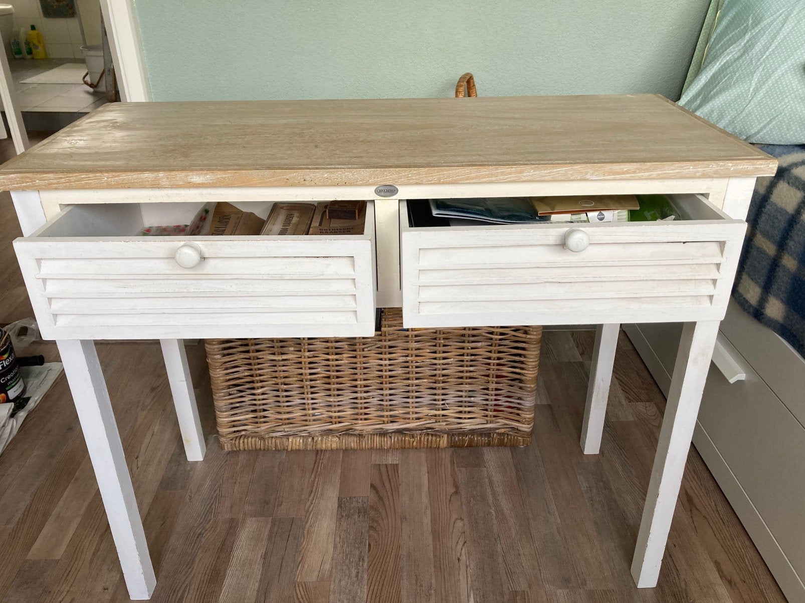 Sidetable, Huis en Inrichting, Tafels | Sidetables, Ophalen, Gebruikt, 100 tot 150 cm, 25 tot 50 cm