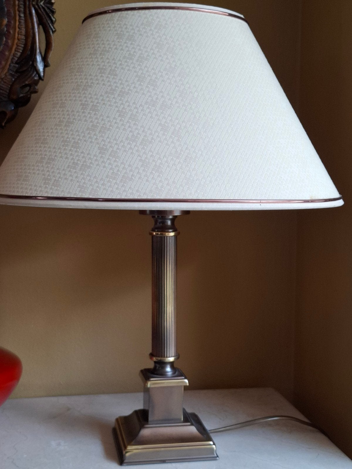 Herda vintage kolomlamp Hollywood Regency, Ophalen of Verzenden