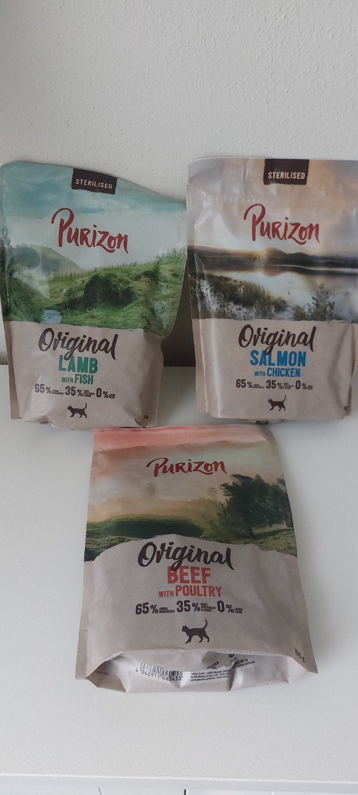 Purizon kattenbrokjes 3x 400 gram 🐱, Ophalen, Kat