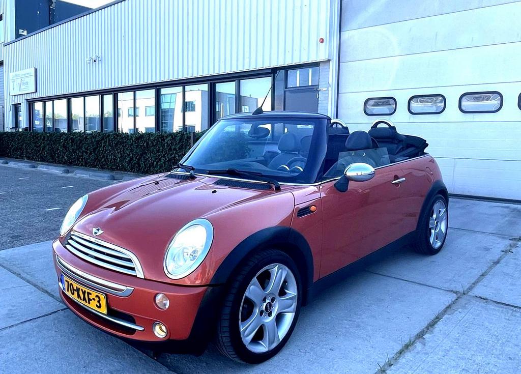 Mini Cooper 1.6 Cabriolet • LED • LEDER • AIRCO • NW APK …, Voorwielaandrijving, Cabriolet, 4 stoelen, 14 km/l