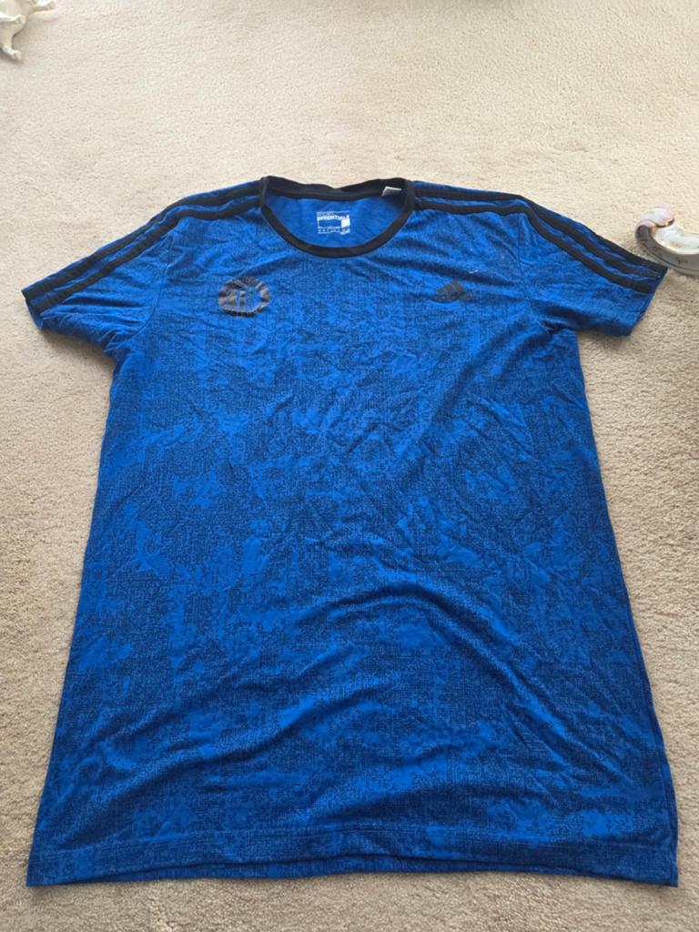 Adidas Feyenoord Shirt Maat L - Blauw, Maat 52/54 (L), Blauw, Ophalen of Verzenden, Adidas