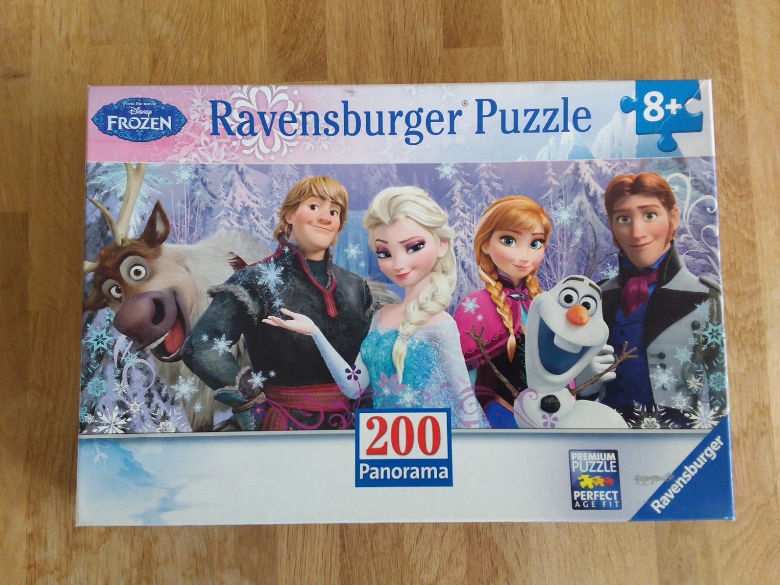 Puzzel Frozen, panorama, Ravensberger, 200 st, als nieuw!, Ophalen of Verzenden, Meer dan 50 stukjes, Zo goed als nieuw, 6 jaar of ouder