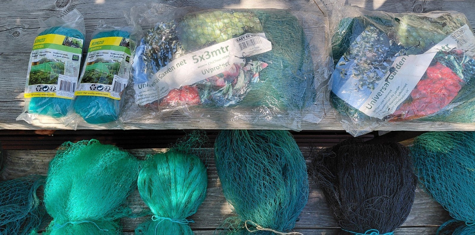 Nieuwe en gebruikte netten voor moestuin (10 stuks), Ophalen of Verzenden, Eenjarig, Groenteplanten, Volle zon