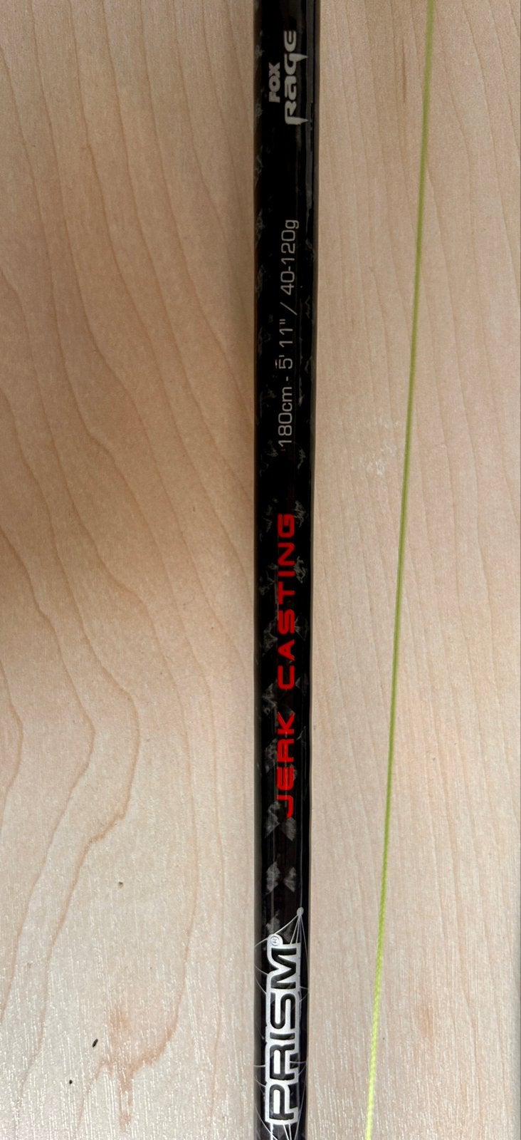 Fox Rage Prism Jerk Casting 180cm 40-120g met Abu Garcia Max, Ophalen, Zo goed als nieuw, Werphengel
