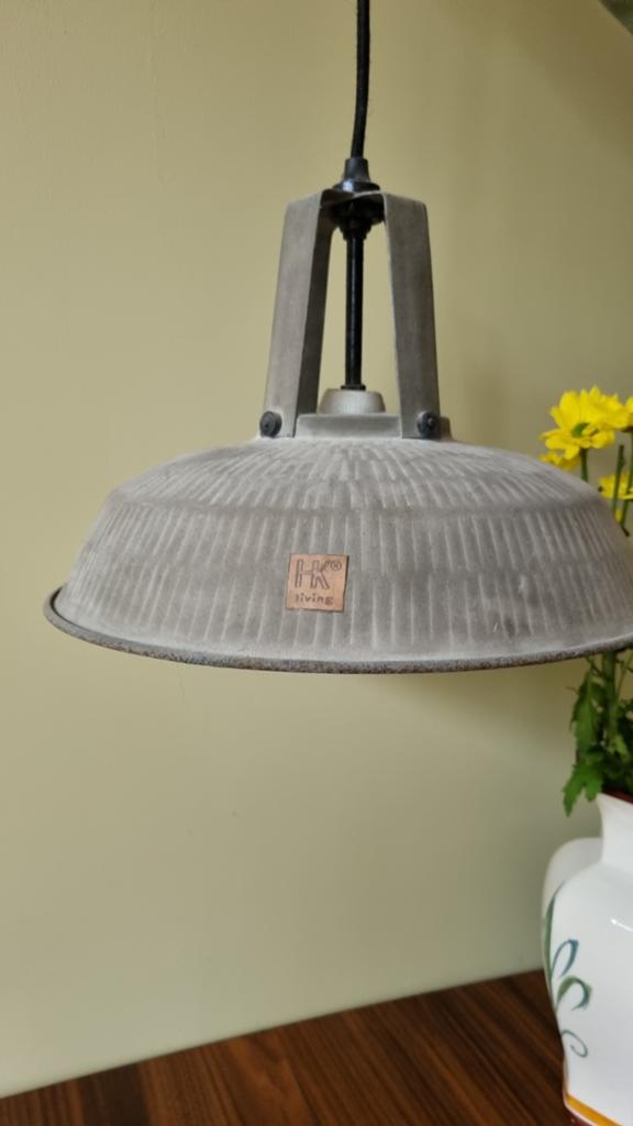 HK Living hanglamp - Industriële stijl, Huis en Inrichting, Ophalen, Gebruikt, Metaal, Minder dan 50 cm