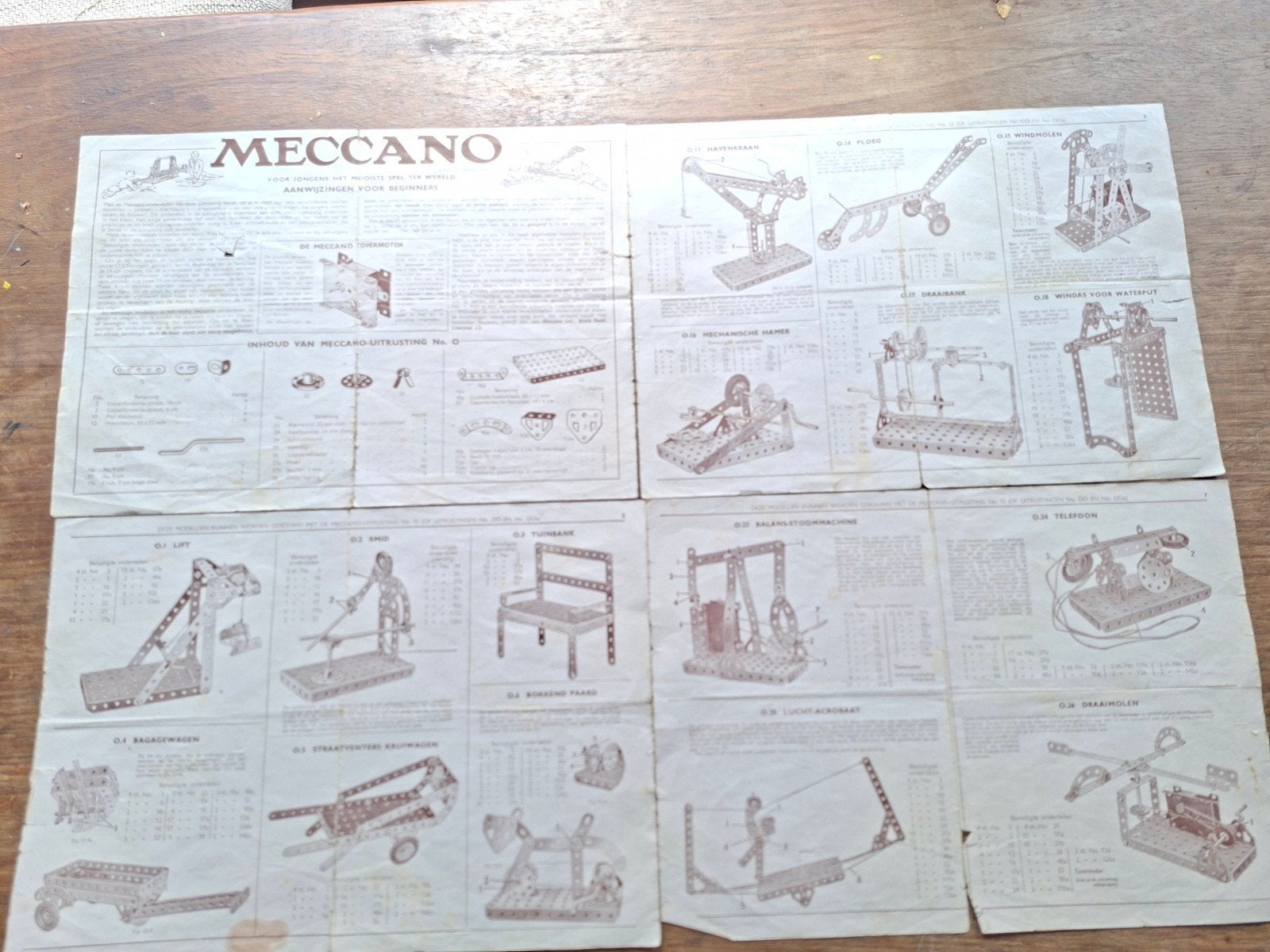 Vintage Meccano en Jemsi bouwdozen - Diverse sets, Ophalen, Gebruikt