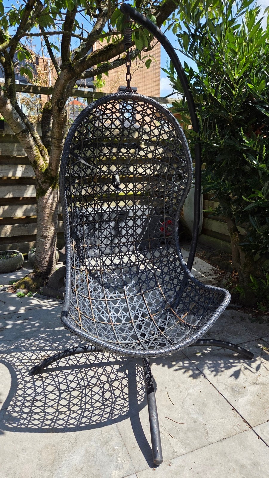 Eggchair hangstoel tuin, Ophalen, Gebruikt