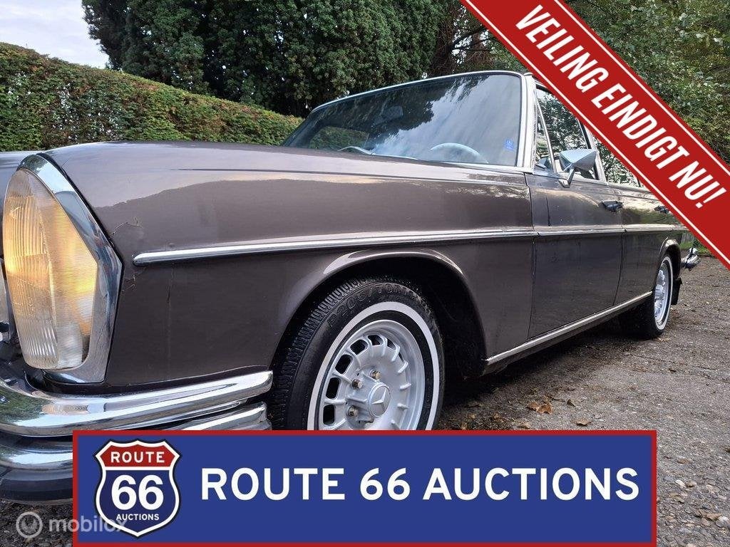 Mercedes-Benz 300 SEL | 1972 | Route 66 Auctions, Overige carrosserieën, Zwart, Mercedes-Benz, Bedrijf