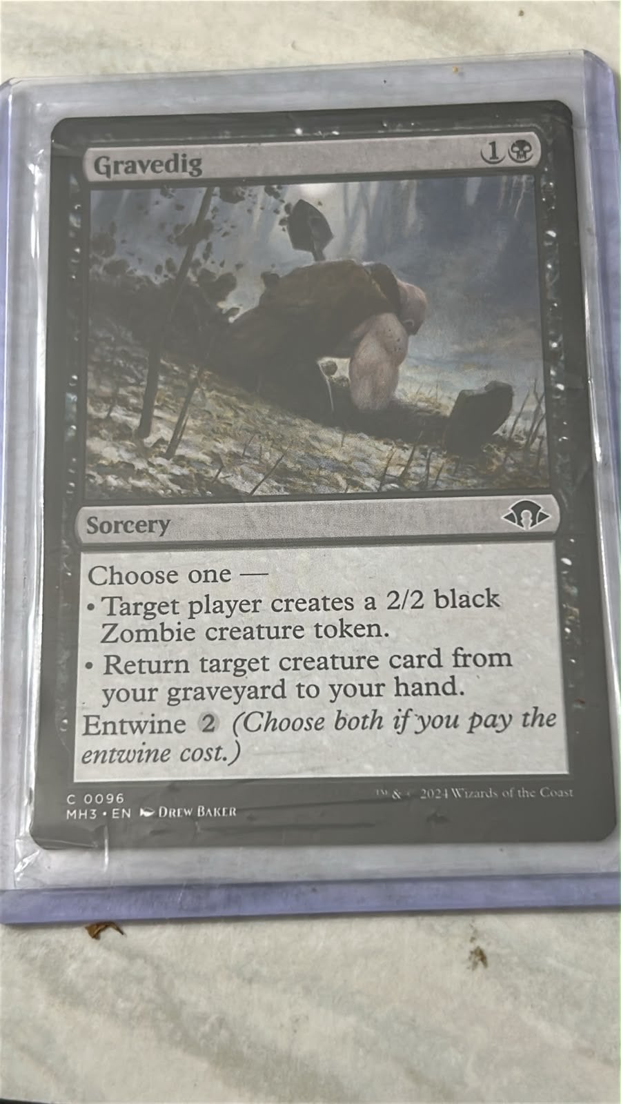 Magic: The Gathering - Gravedig (MH3) - Zo goed als nieuw, Ophalen of Verzenden, Zo goed als nieuw, Losse kaart