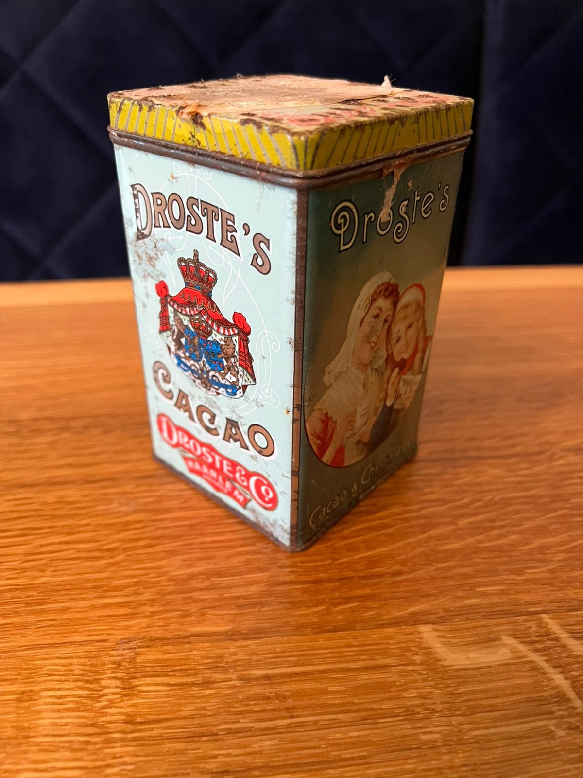 Oud / vintage Droste Cacao Blik, Ophalen of Verzenden, Gebruikt, Overige, Droste