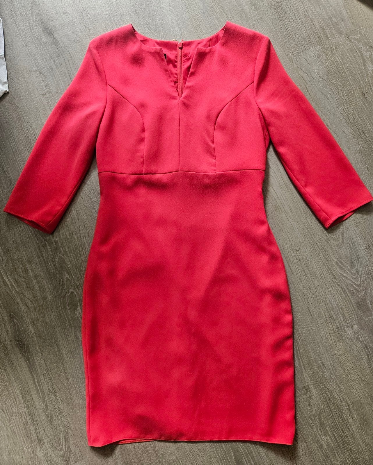 Raffaelli Casual Chique kokerjurk koraalrood s/m, Kleding | Dames, Jurken, Zo goed als nieuw, Roze, Ophalen