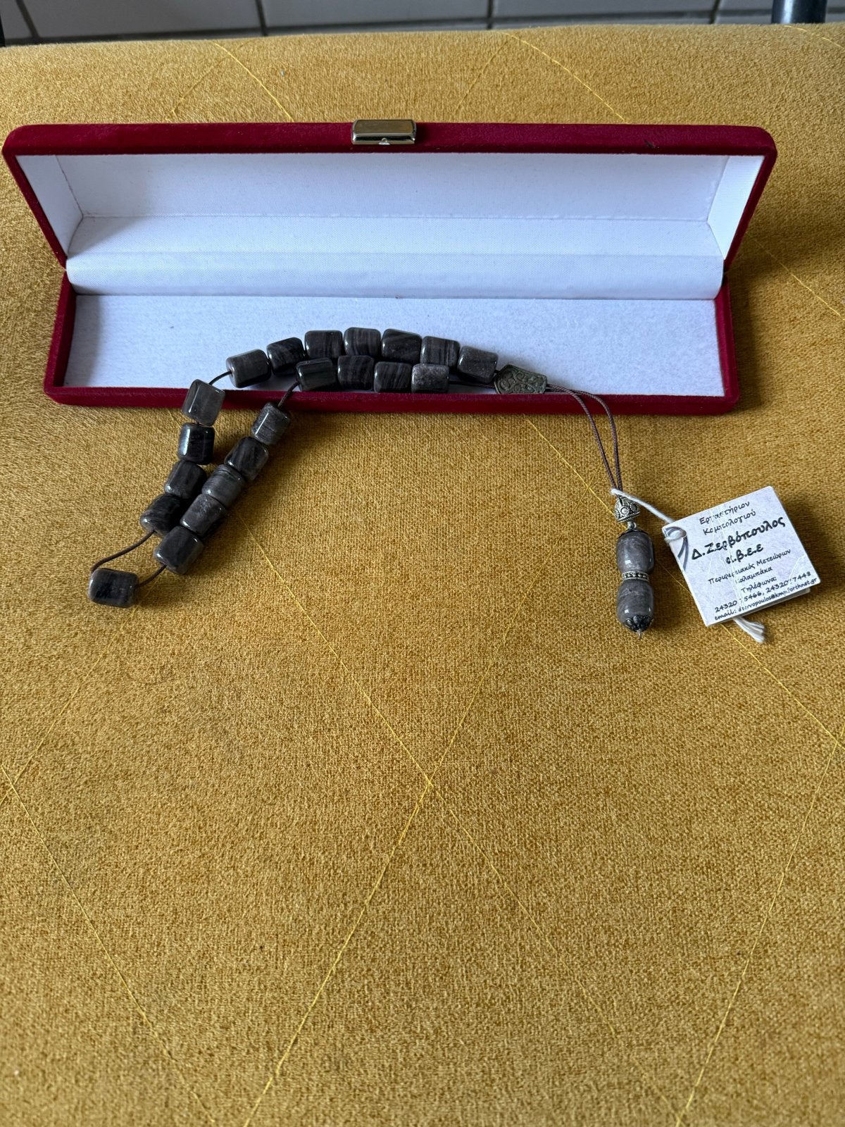 Gebedskralen Tasbih Tesbih Misbaha Rozenkrans. Steen ., Ophalen of Verzenden, Nieuw, Grijs, Overige materialen