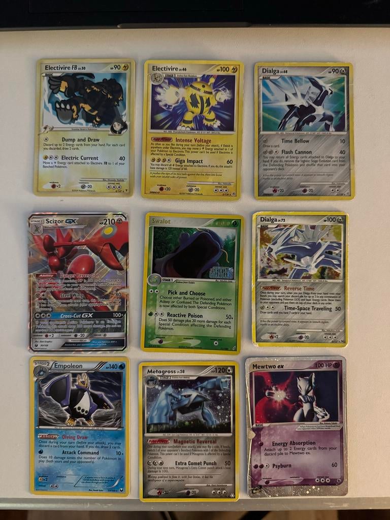 Pokémon Kaarten Collectie - Zeldzame GX, EX en LV.X, Ophalen, Zo goed als nieuw, Meerdere kaarten