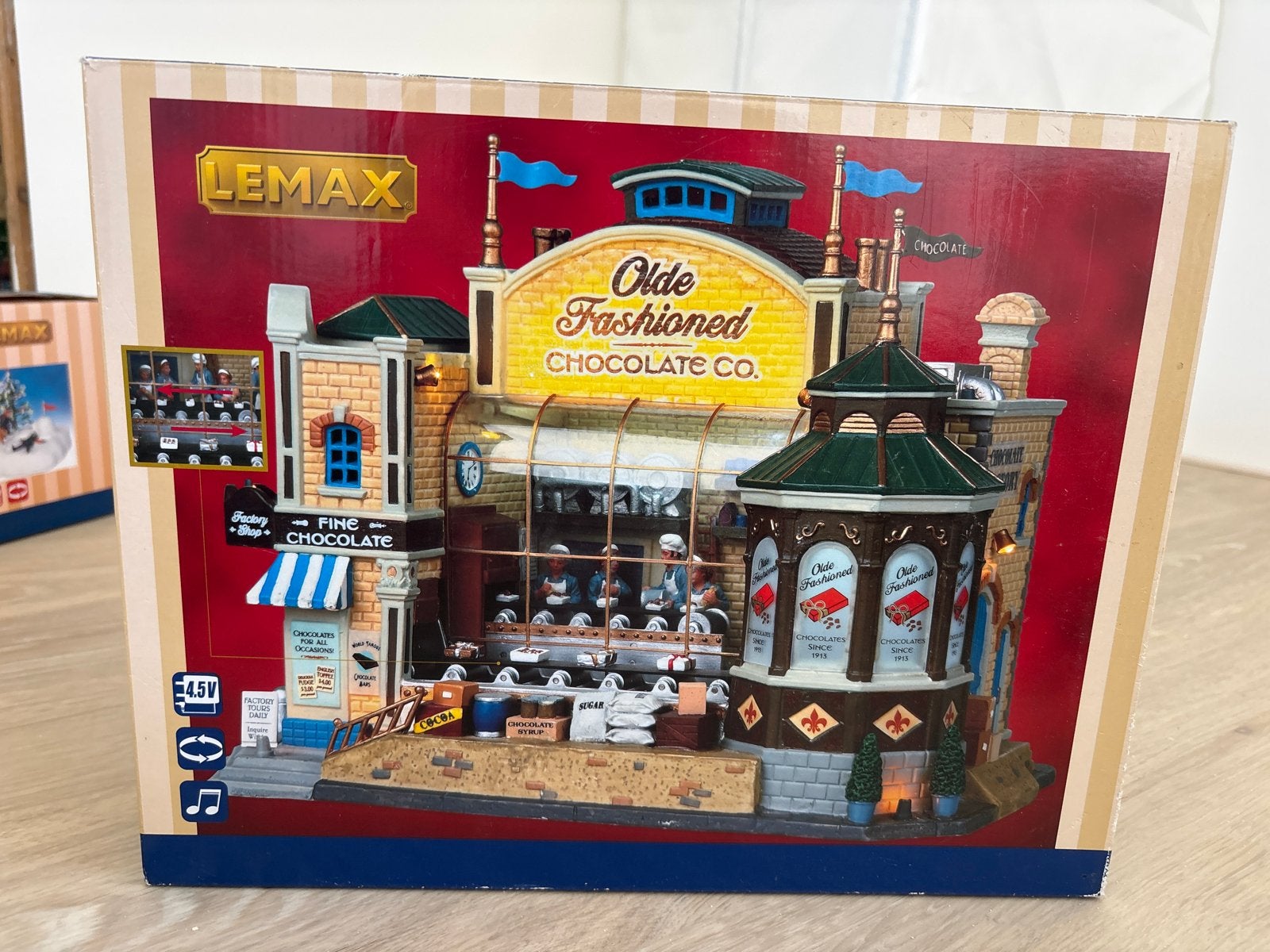 Lemax, chocolade fabriek, kerst, kerstdorp, Diversen, Ophalen of Verzenden, Gebruikt