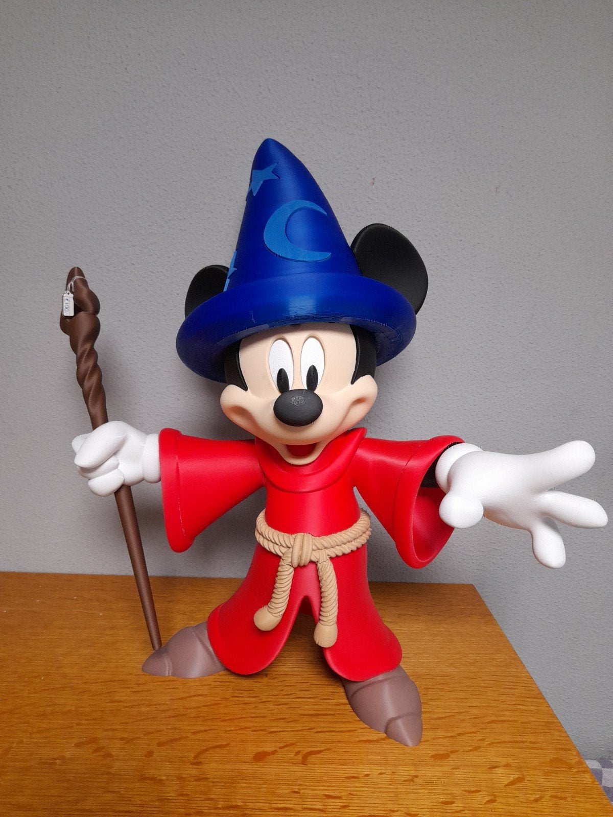 Mickey mouse fantasia ca  55 cm, Verzamelen, Disney, Ophalen of Verzenden, Mickey Mouse, Zo goed als nieuw, Beeldje of Figuurtje