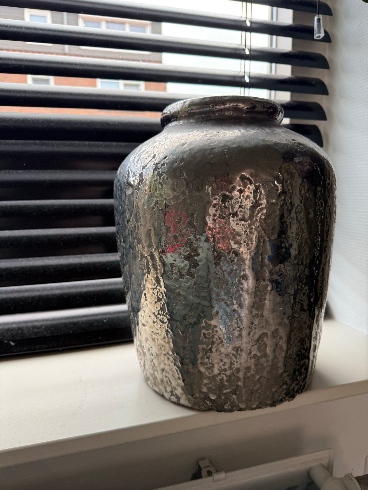 Decoratieve stenen vaas, 33cm hoog, Antiek en Kunst, Antiek | Vazen, Ophalen