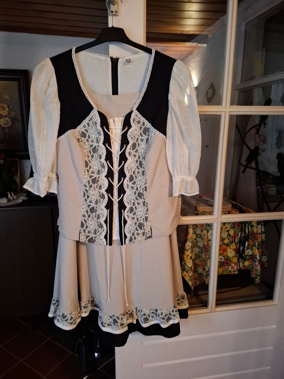 Dirndl set: blouse en rok, maat 46/48 (XL), Meerkleurig, Maat 46/48 (XL) of groter, Ophalen of Verzenden, Zo goed als nieuw