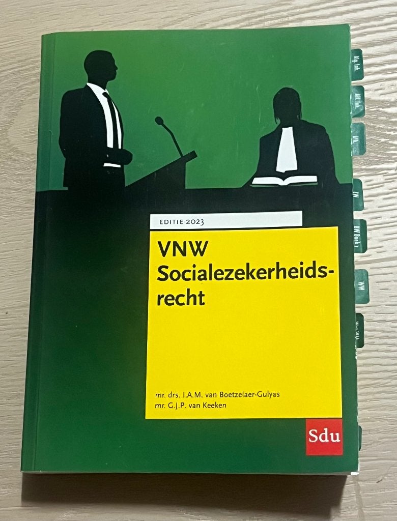 VNW Socialezekerheidsrecht 2023, 9789012408530, Ophalen of Verzenden, Alpha, Gelezen, HBO