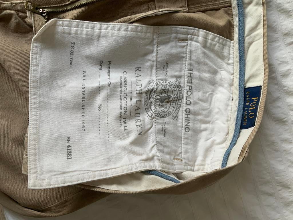 Ralph Lauren Polo Chino Broek - Maat 34/32, Kleding | Heren, Broeken en Pantalons, Ophalen of Verzenden, Zo goed als nieuw, Maat 52/54 (L)
