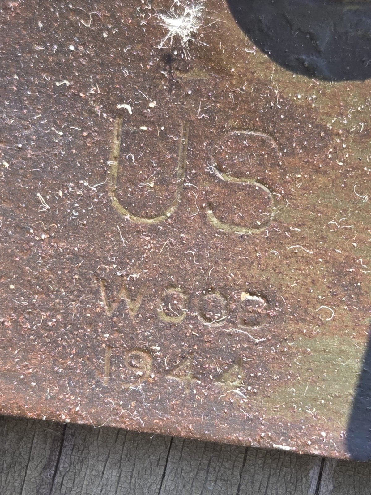 Originele WO2 US Schop - US Wood 1944, Ophalen of Verzenden, Landmacht, Amerika, Overige typen