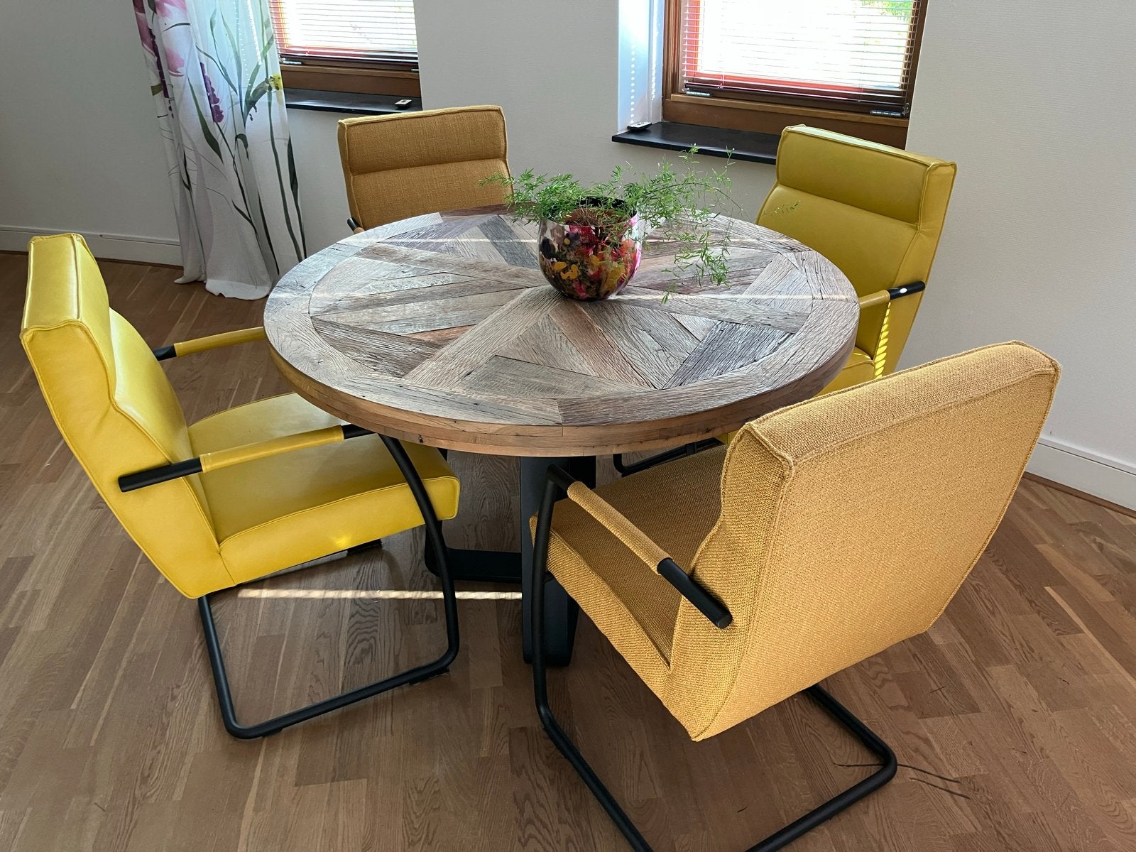 4 eetkamerstoelen - Goossens, Ophalen, Gebruikt, Overige kleuren, Leer