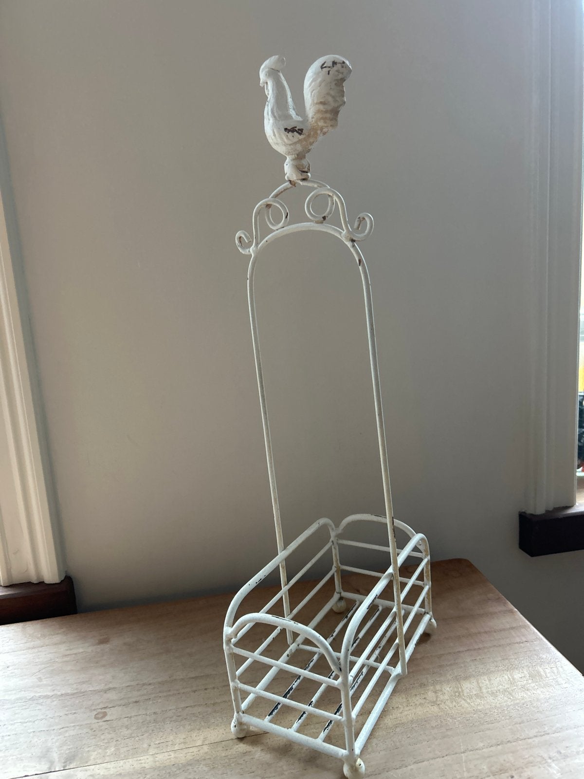 Brocante Olie en Azijn Stel met Haan Decoratie, Ophalen of Verzenden