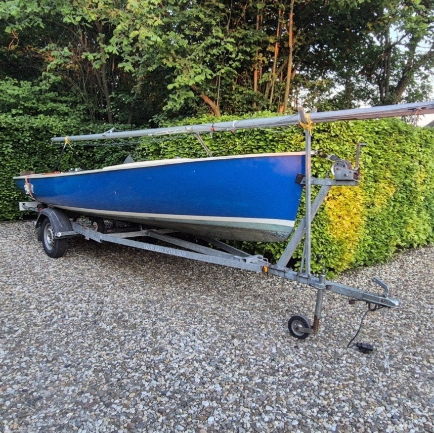 Barnegat 505 met Van Rees trailer, Ophalen, Gebruikt, Fok, Buitenboordmotor