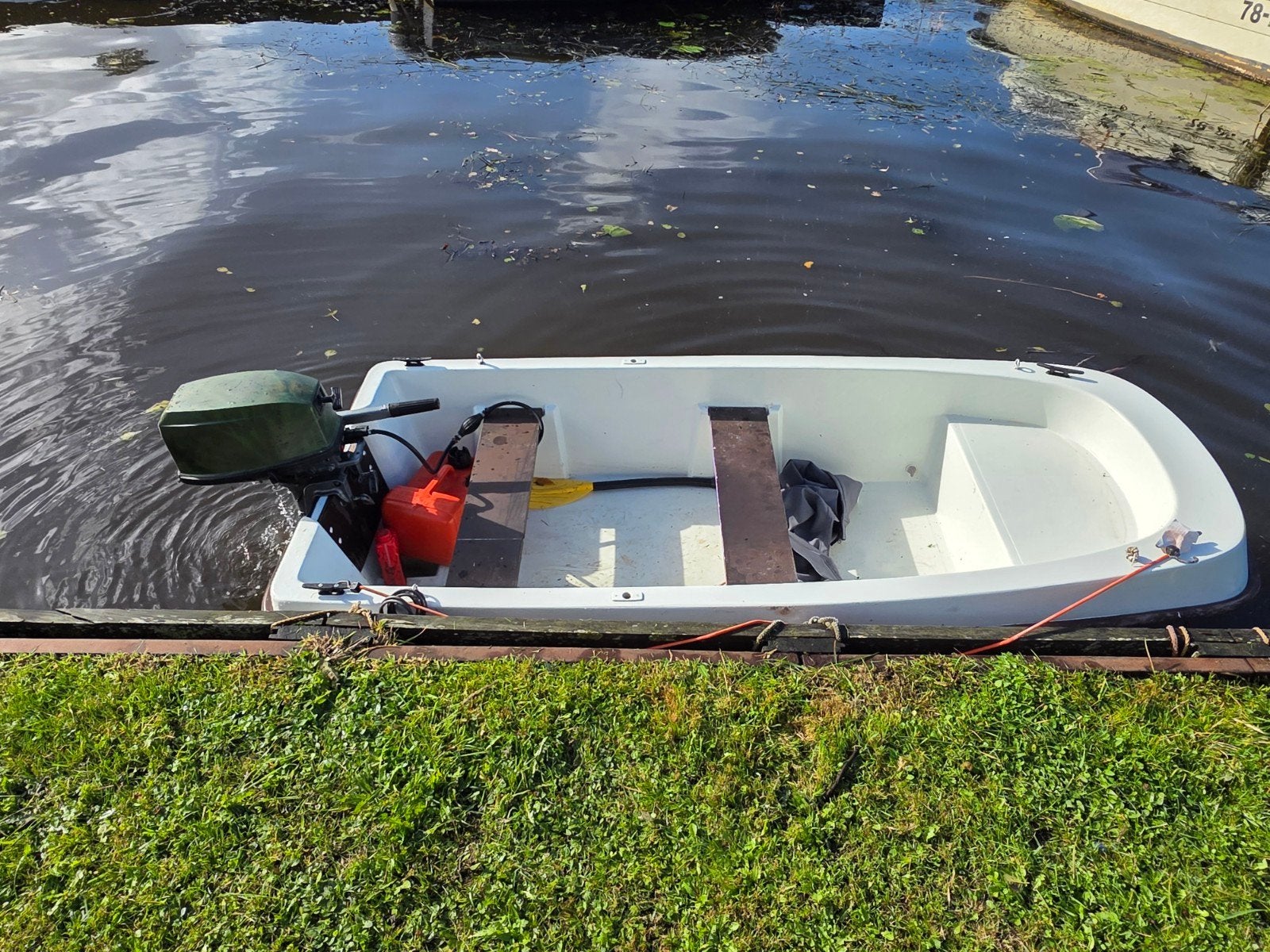 Leuk bootje met 5 pk motor (ook zonder motor), Watersport en Boten, Ophalen of Verzenden, Gebruikt