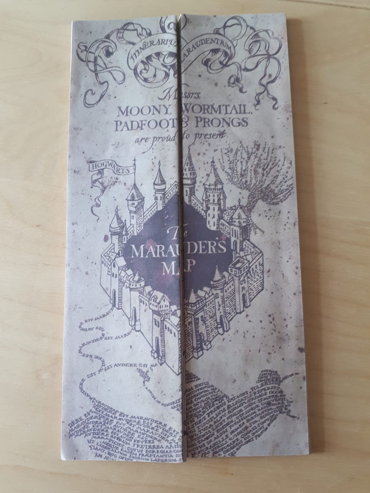 Harry Potter marauders map/sluipwegwijzer, Ophalen of Verzenden, Nieuw, Replica