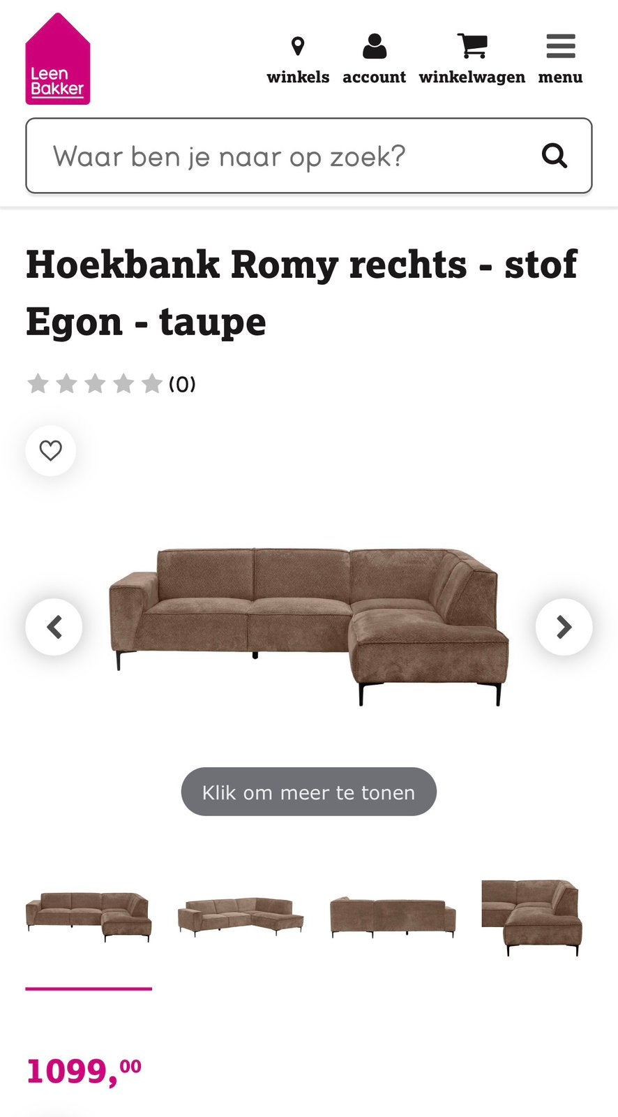 Hoekbank, Ophalen of Verzenden, Zo goed als nieuw, Vierpersoons of meer
