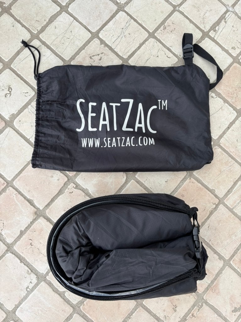 Seatzac zwart- ideaal voor kamperen, festivals of in de tuin, Ophalen of Verzenden, Zo goed als nieuw, Zwart, Zitzak