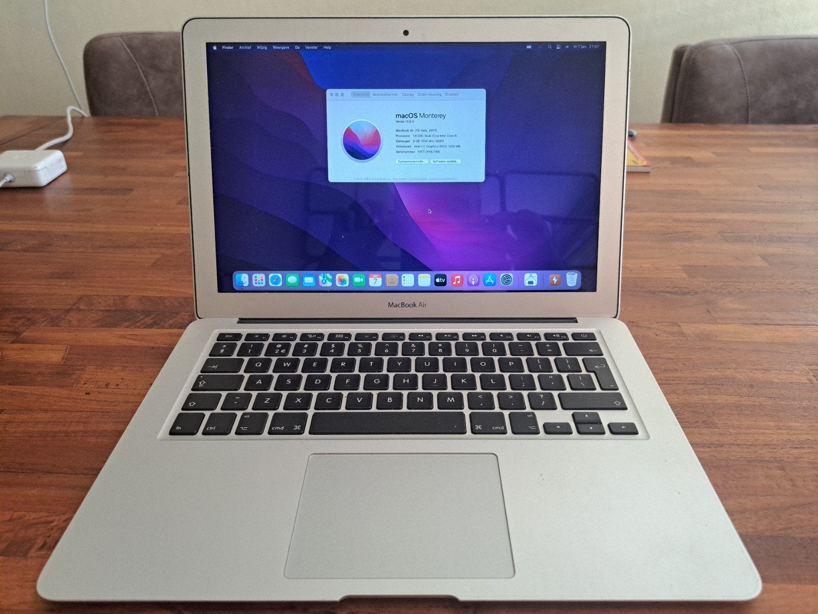 Apple Macbook Air ( 13-inch, 2017 ), Ophalen of Verzenden