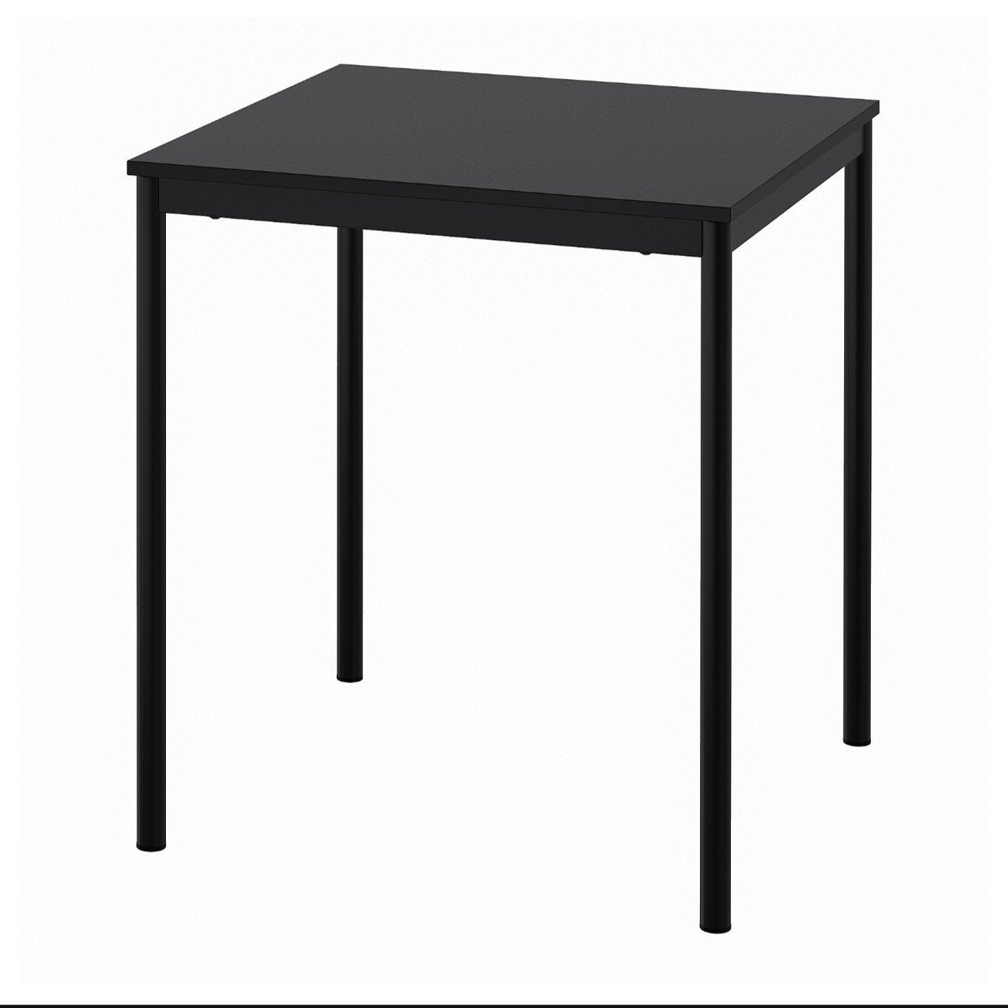 Ikea Sandsberg tafel vierkant, Ophalen, 50 tot 100 cm, Zwart, Vierkant