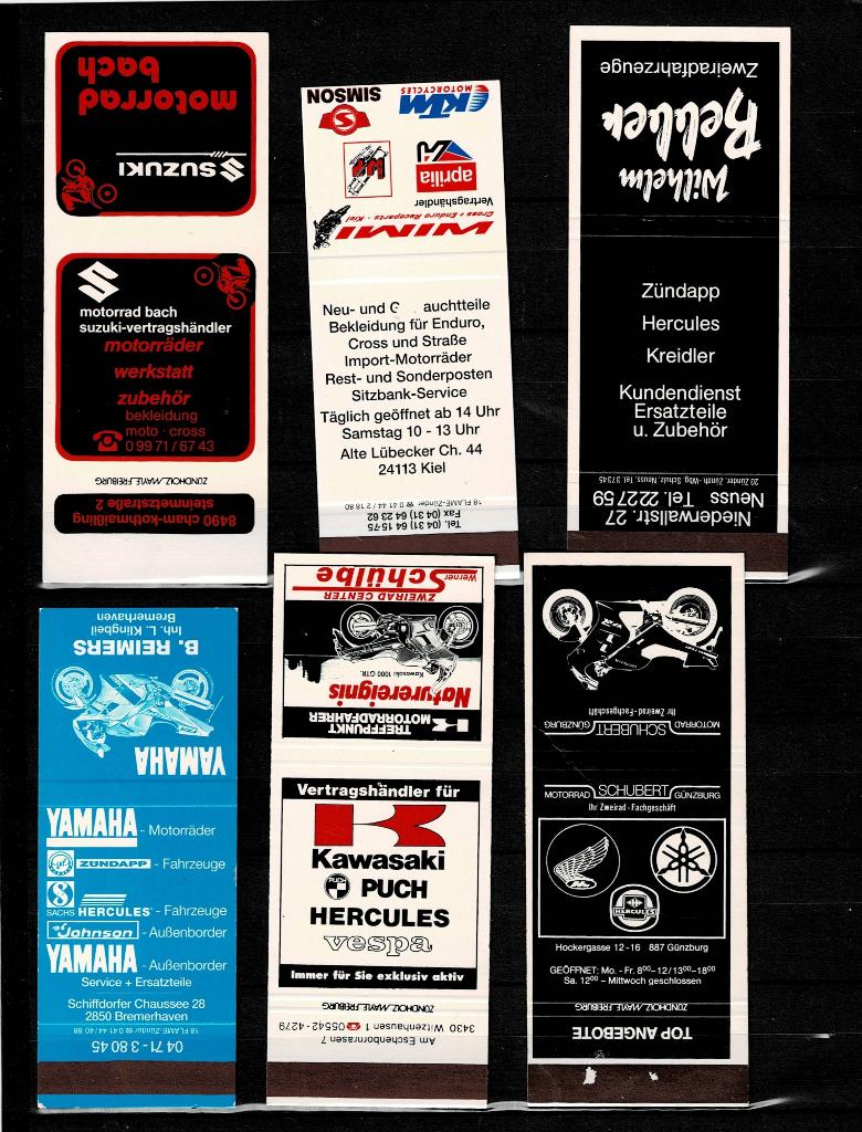 Motorfietsen, Scooters en Bromfietsen op lucifermerken, Ophalen of Verzenden, Gebruikt, Motoren