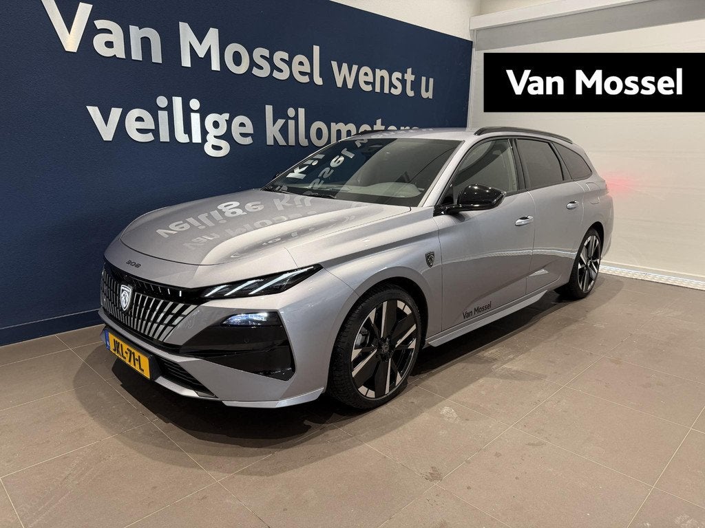 Peugeot 308 SW 1.6 Plug-in Hybrid 195 GT, Auto's, Peugeot, 12 maanden, 4 cilinders, 1650 kg, Leder en Stof