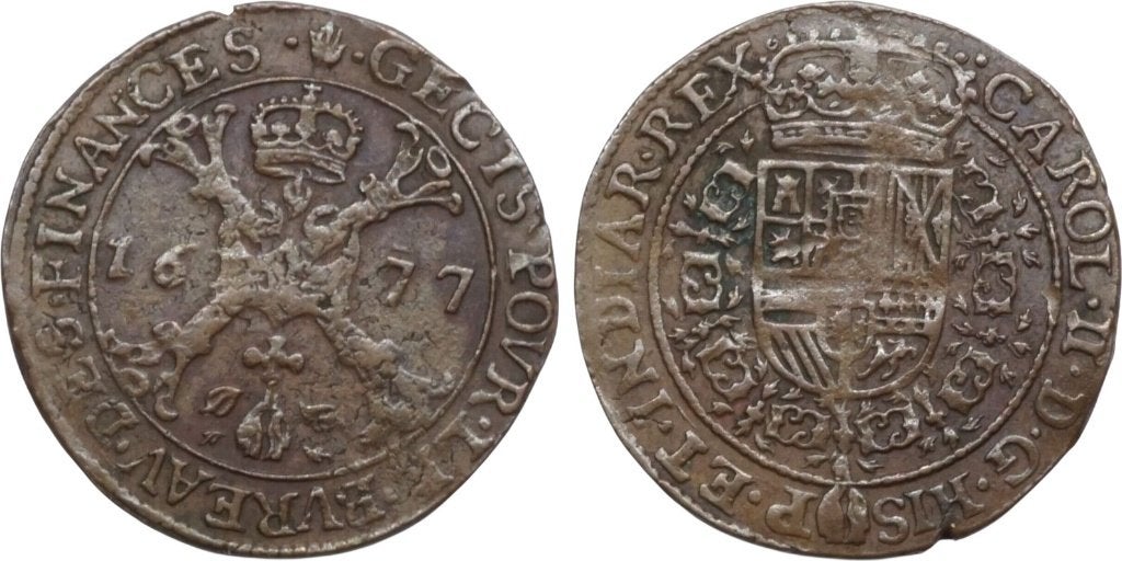Jeton 1677, Spaanse Nederlanden Antwerpen, Verzenden, Losse munt