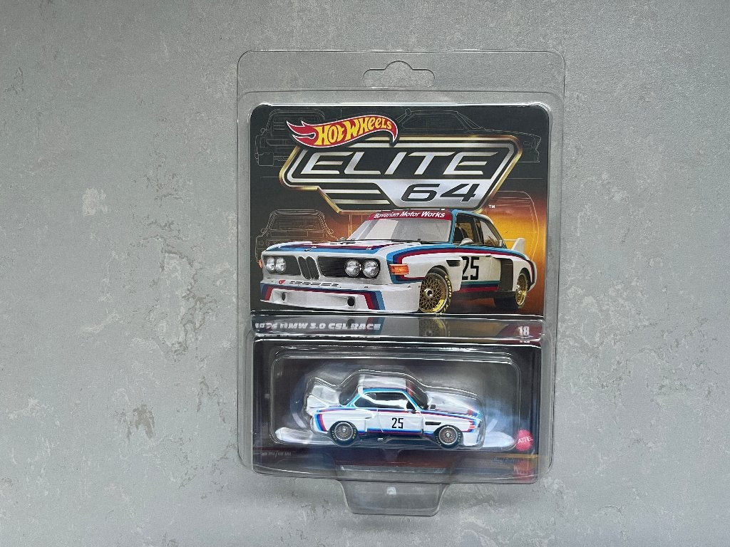 Hot Wheels Elite64 1975 BMW 3.0 CSL Race nieuw 20260731-7, Ophalen of Verzenden, Nieuw