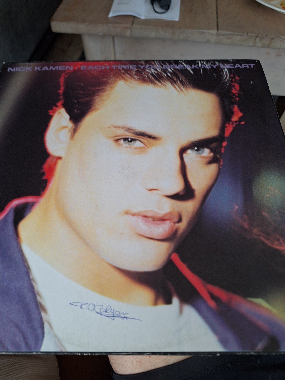 Nick Kamen - Each Time You Break My Heart (Gesigneerd), Cd's en Dvd's, LP, Gebruikt, Gesigneerd, Ophalen of Verzenden