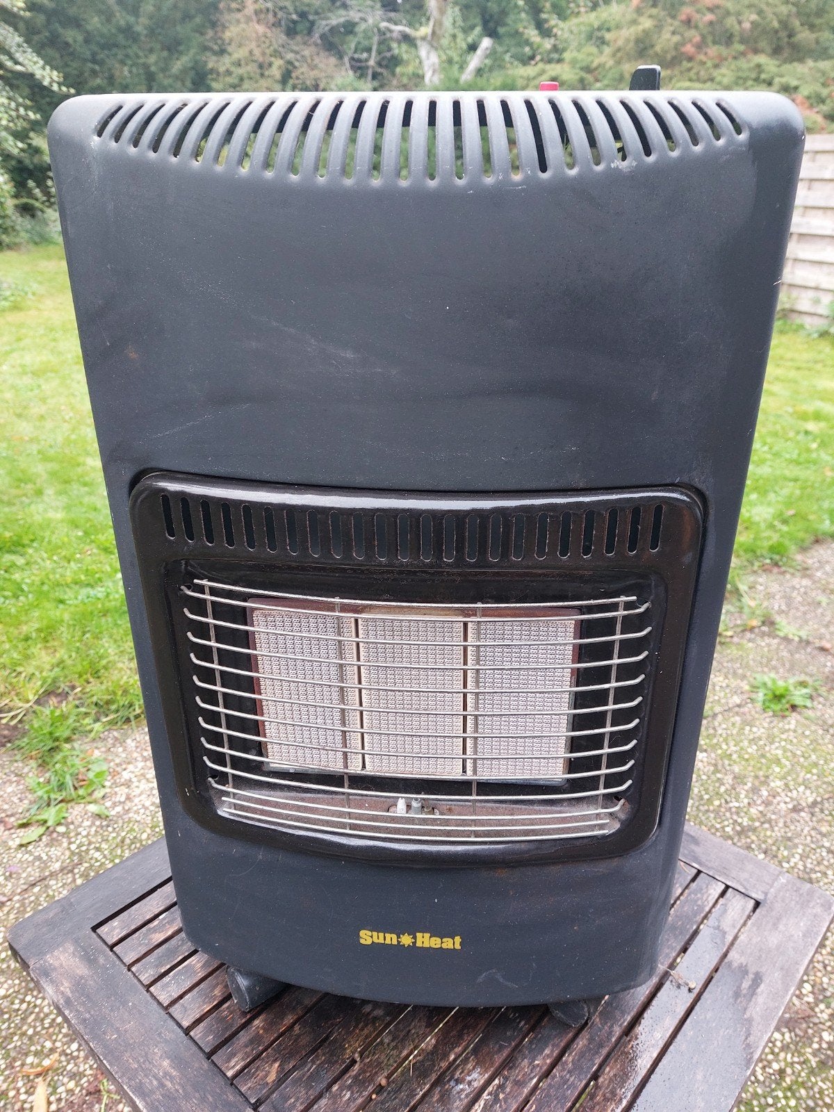 Sun Heat mobiele gaskachel, incl slang en gasdrukregelaar, Huis en Inrichting, Ophalen, Gebruikt, Gas, Vrijstaand