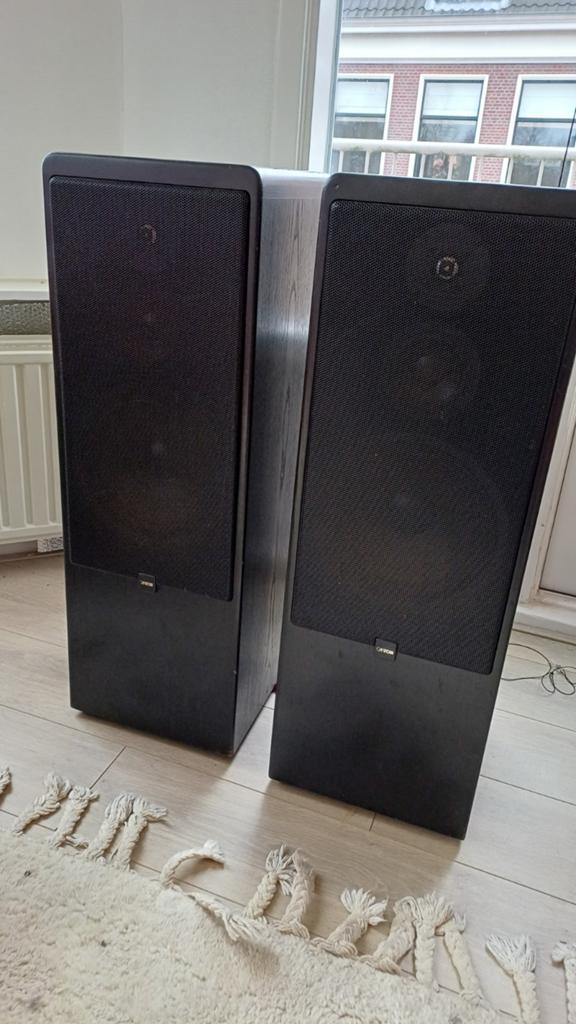 2 Canton CT-90 speakers, Gebruikt, 120 watt of meer, Front, Rear of Stereo speakers, Ophalen