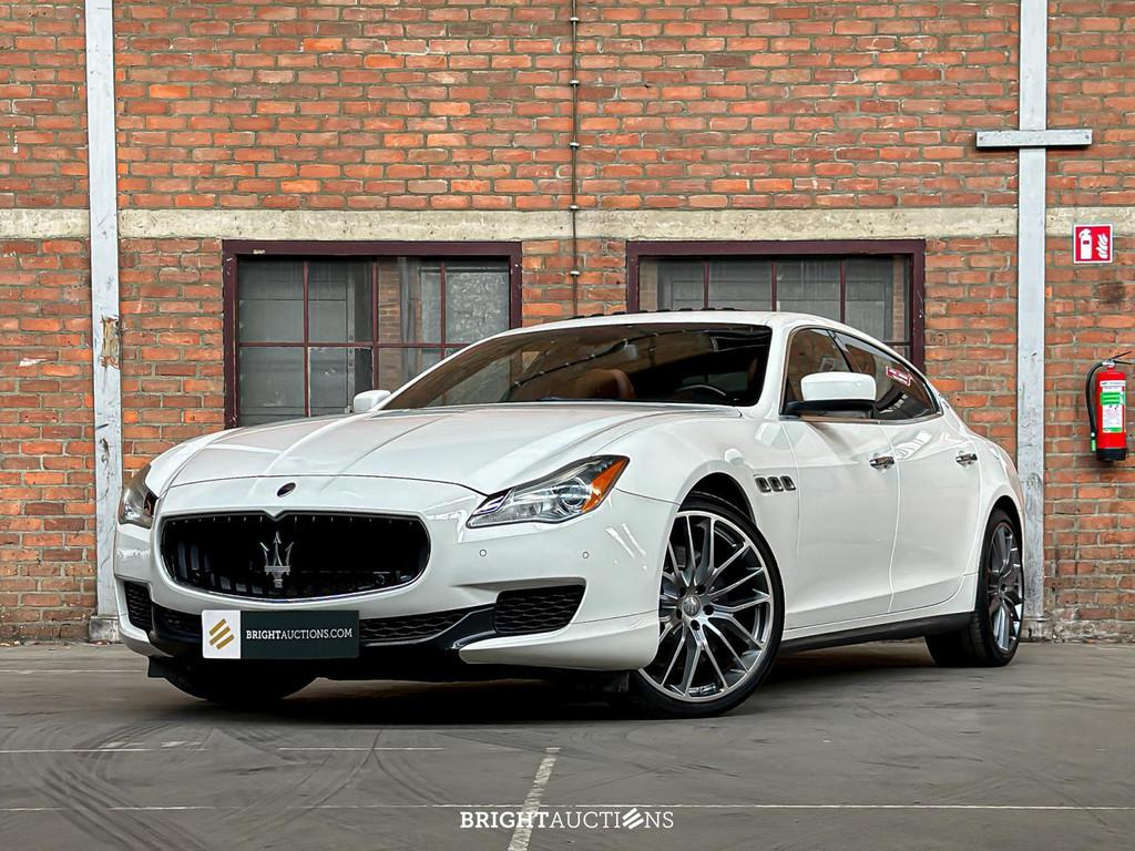 Maserati Quattroporte GTS 3.8 V8 (bj 2013, automaat), Auto's, Automaat, Gebruikt, 8 cilinders, Wit