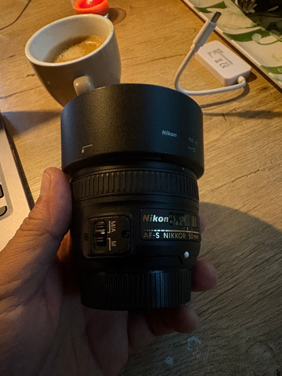 Nikon AF-S Nikkor 50mm f/1.8G objectief, Audio, Tv en Foto, Autofocus, Nikon, Ophalen of Verzenden, Zo goed als nieuw