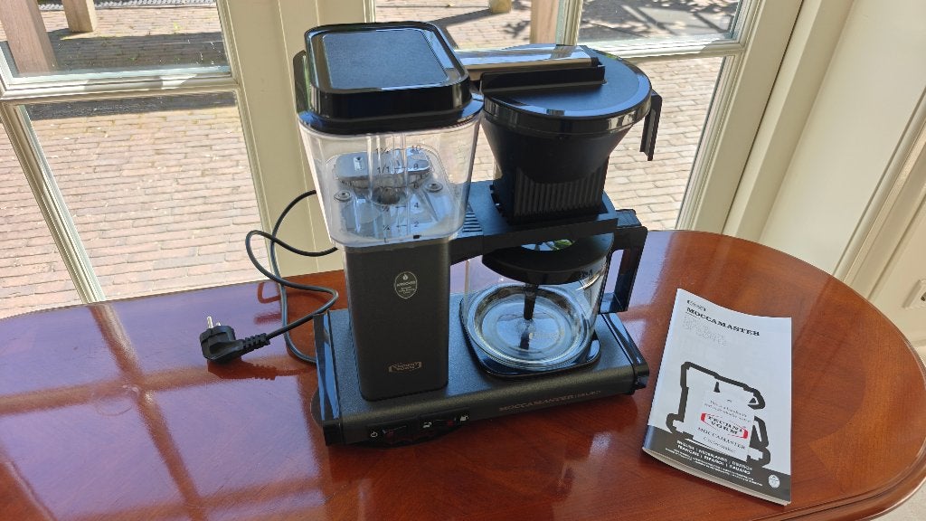Moccamaster Koffiezetapparaat KBG 741 Select Stone Grey, 10 kopjes of meer, Gemalen koffie, Ophalen of Verzenden, Koffiemachine