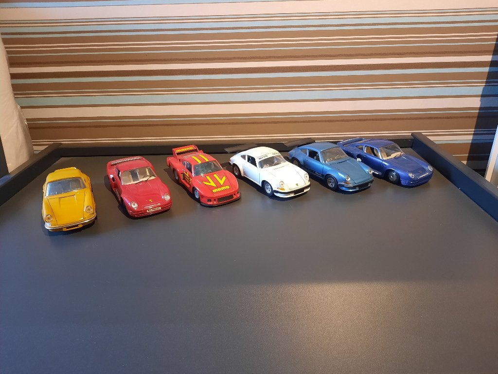 6x porsche bburago 1:24 911, 935, 959, Ophalen of Verzenden, Gebruikt, Auto, Overige merken