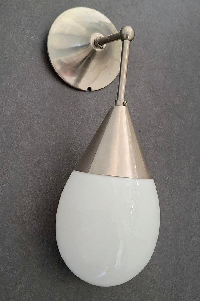 Giso wandlamp Druppel/opaalglas, Ophalen, Gebruikt, Glas