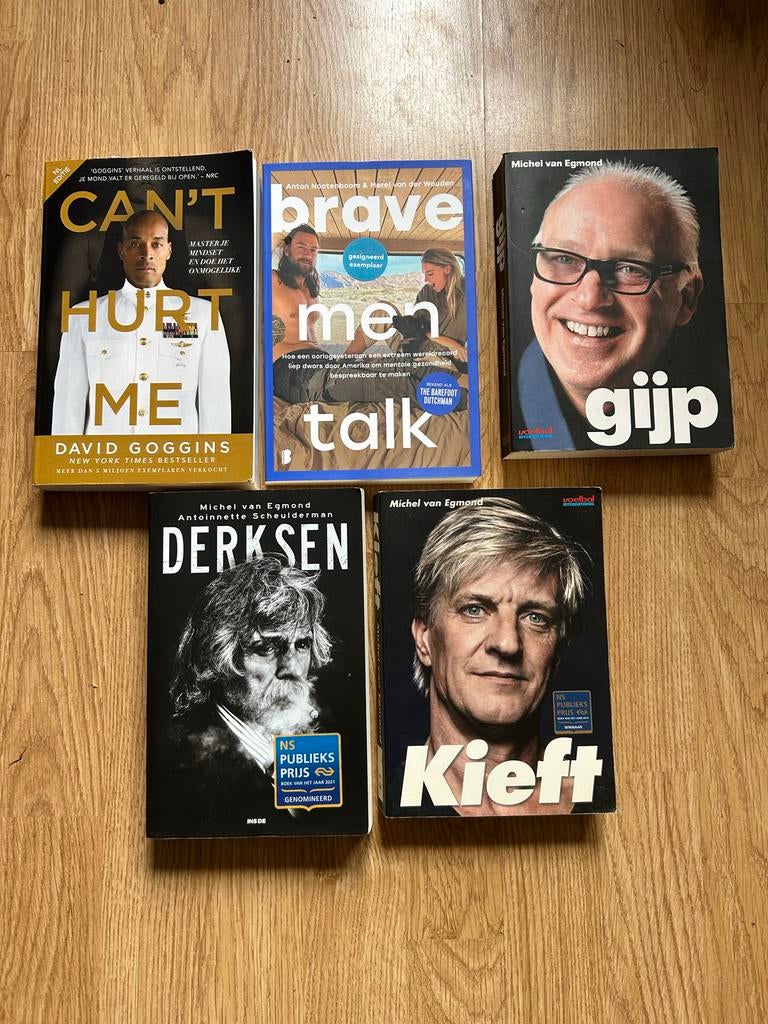 Inspirerende boeken: Can't Hurt Me, Brave Men Talk, Gijp, De, Ophalen of Verzenden, Gelezen