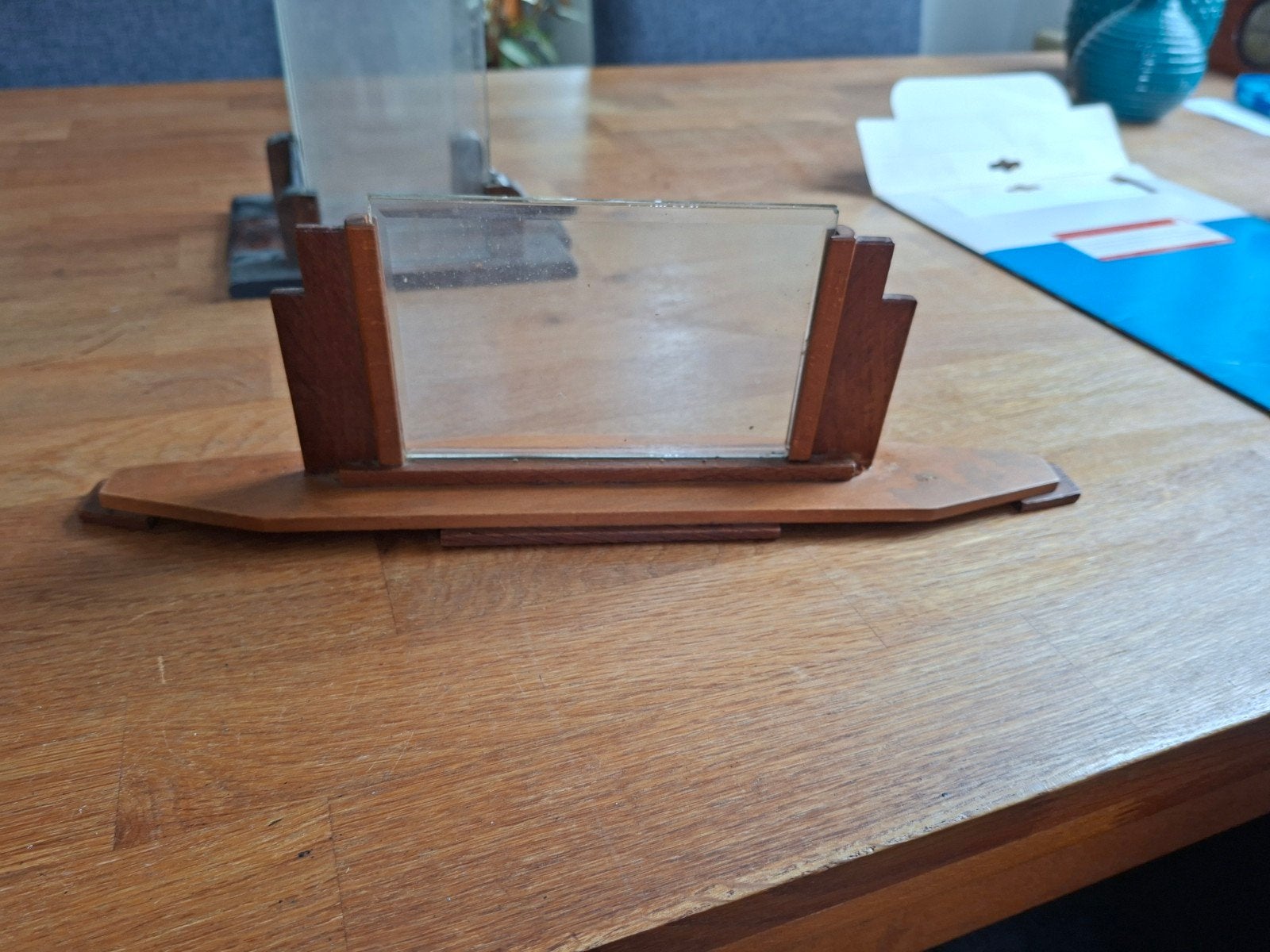 Vintage houten fotolijsten / kaarthouders (set van 42), Ophalen